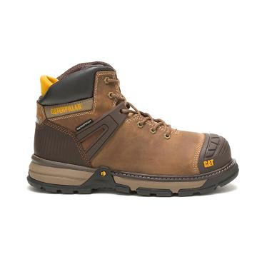 Caterpillar Excavator Superlite Waterproof Soft Varvas Miesten Työsaappaat Ruskea | CAT245-FI
