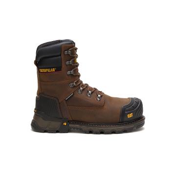 Caterpillar Excavator XL 8" Waterproof Thinsulate™ Composite Varvas Miesten Työsaappaat Ruskea | CAT