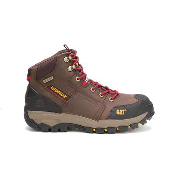 Caterpillar Navigator Mid Waterproof Steel Varvas Miesten Sneaker Saappaat Ruskea | CAT115-FI