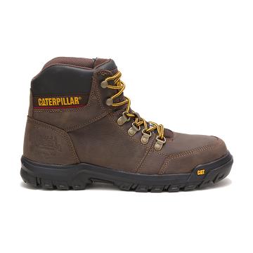 Caterpillar Outline Steel Varvas Miesten Työsaappaat Kahvi | CAT216-FI