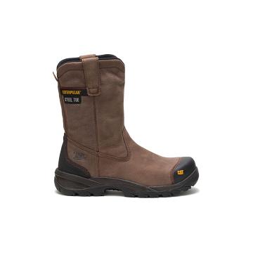 Caterpillar Spur Steel Varvas Miesten Työsaappaat Ruskea | CAT096-FI
